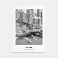 Dubai Portrait B&W No 2 Poster