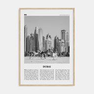 Dubai Travel B&W No 1 Poster