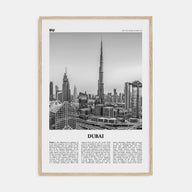 Dubai Travel B&W No 2 Poster
