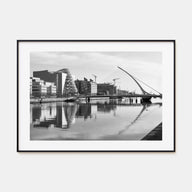 Dublin Landscape B&W Poster