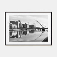 Dublin Landscape B&W Poster