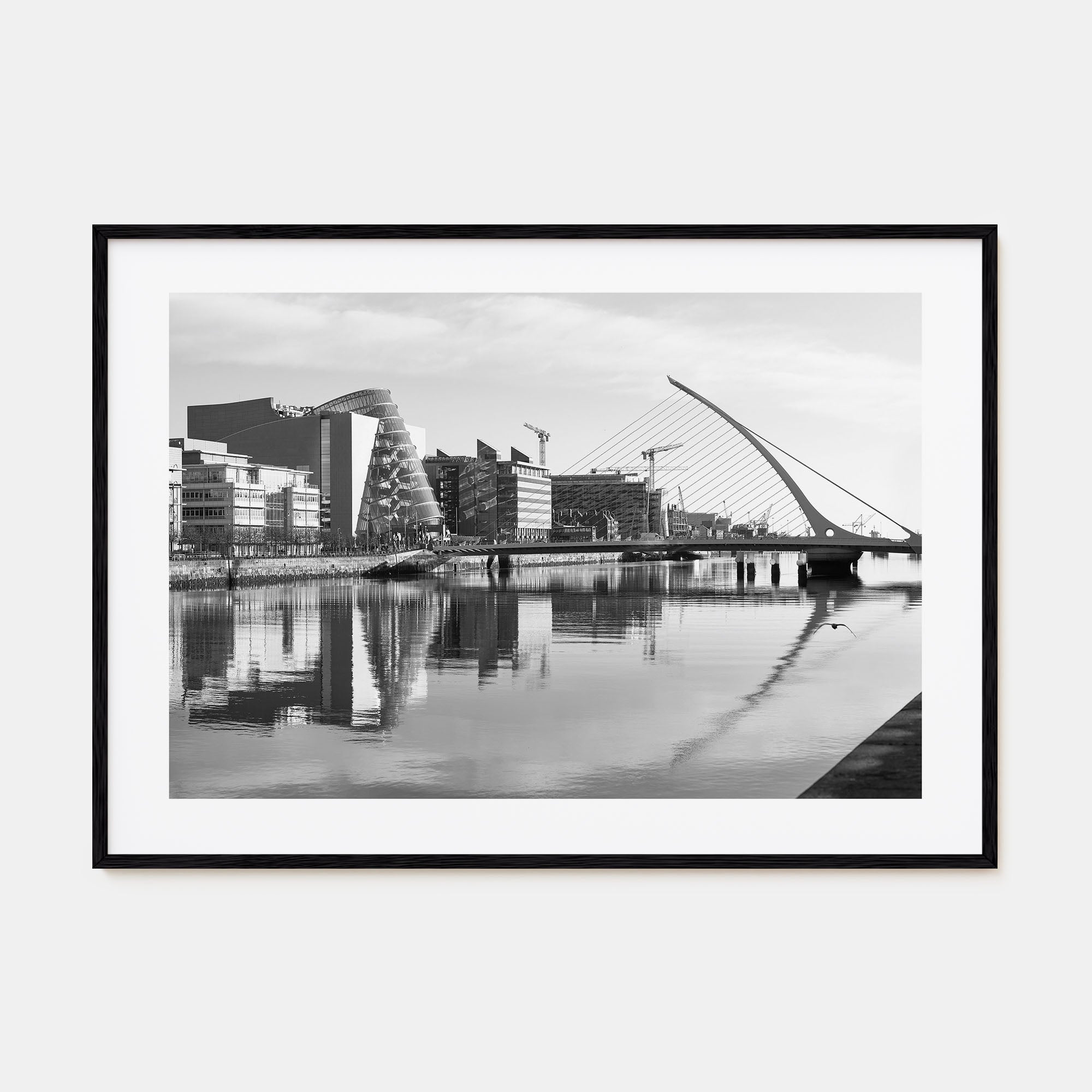 Dublin Landscape B&W Poster