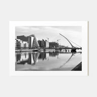 Dublin Landscape B&W Poster