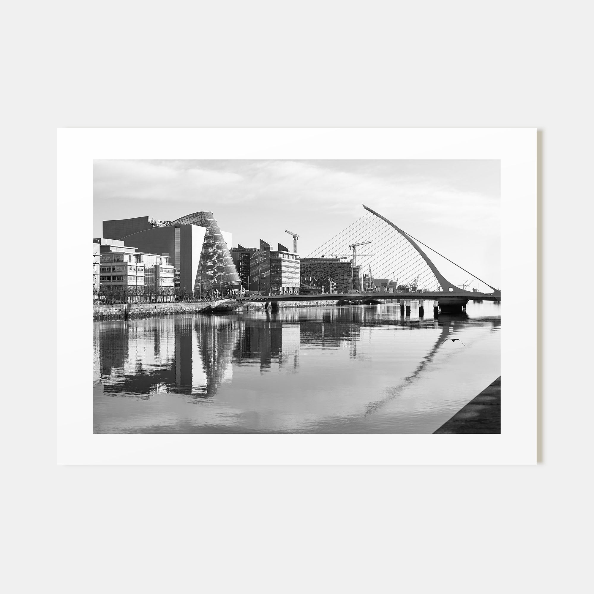 Dublin Landscape B&W Poster
