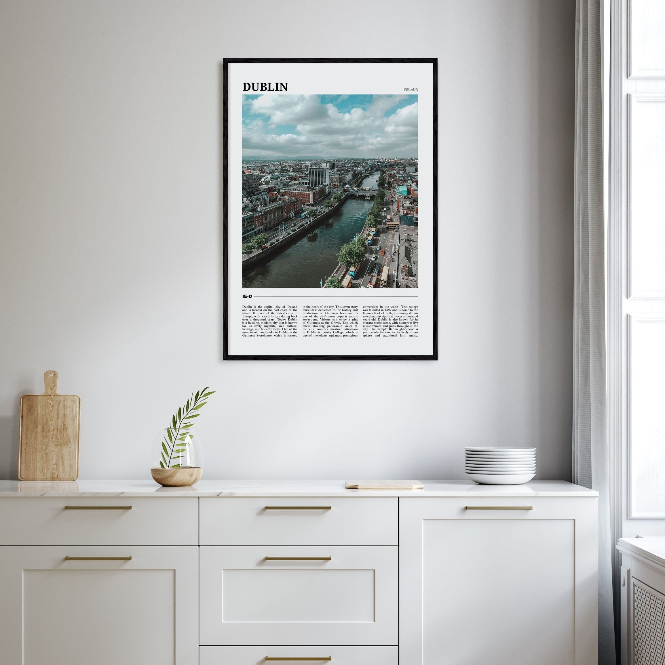 Dublin Travel Color Poster