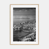 Dubrovnik Photo B&W Poster