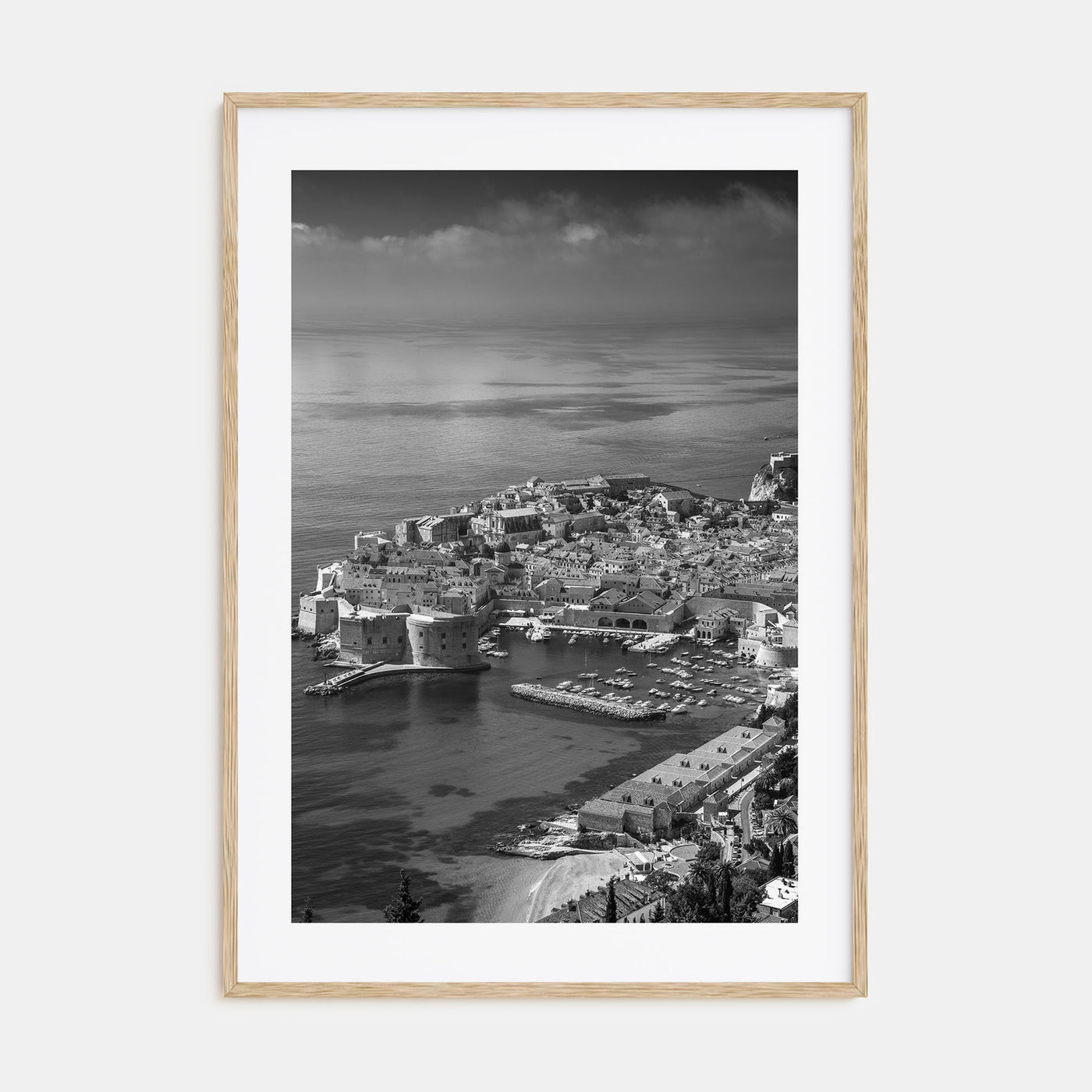 Dubrovnik Photo B&W Poster