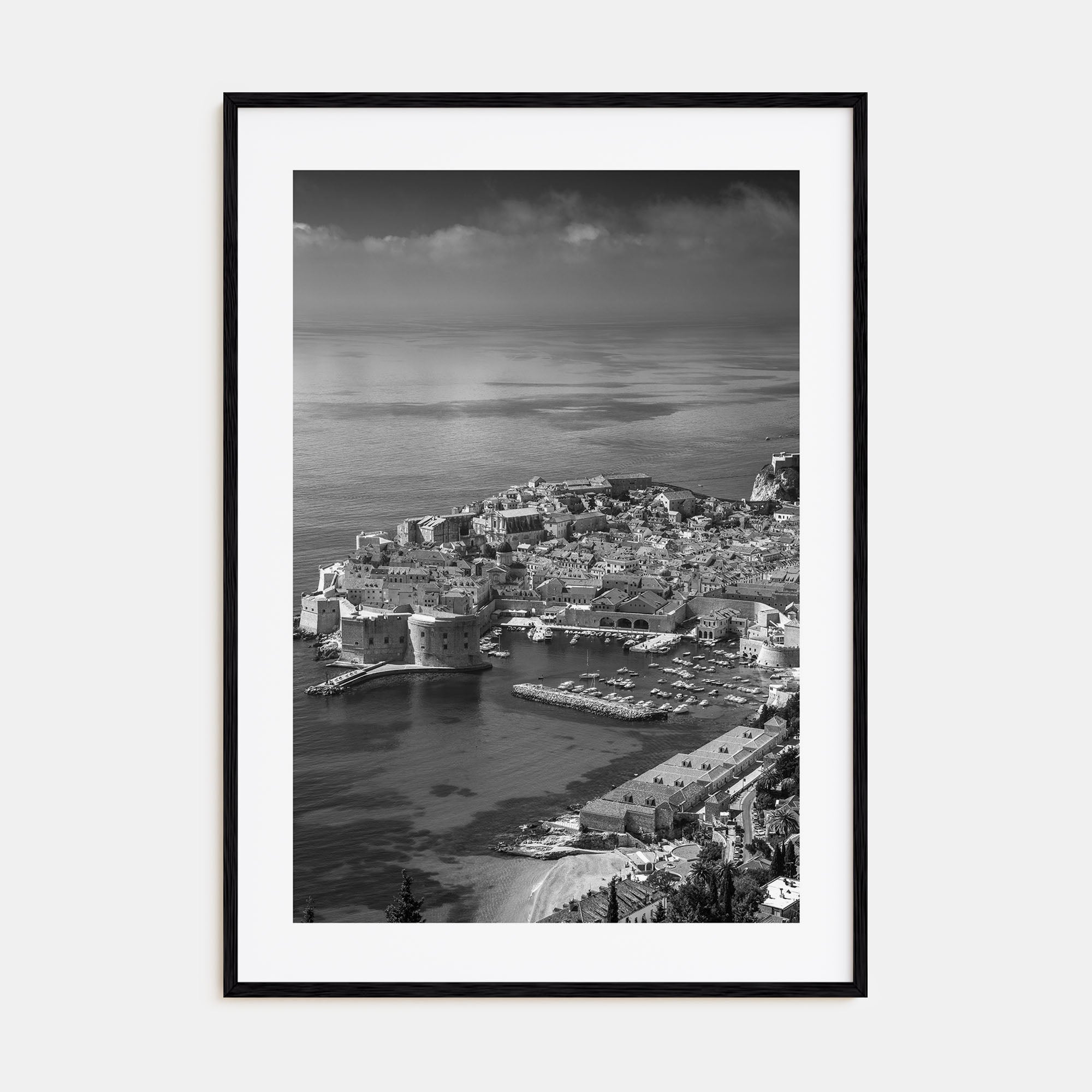 Dubrovnik Photo B&W Poster