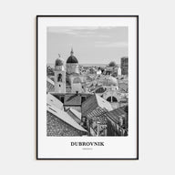 Dubrovnik Portrait B&W Poster