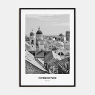 Dubrovnik Portrait B&W Poster