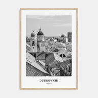 Dubrovnik Portrait B&W Poster