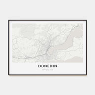 Dunedin Map Landscape Poster