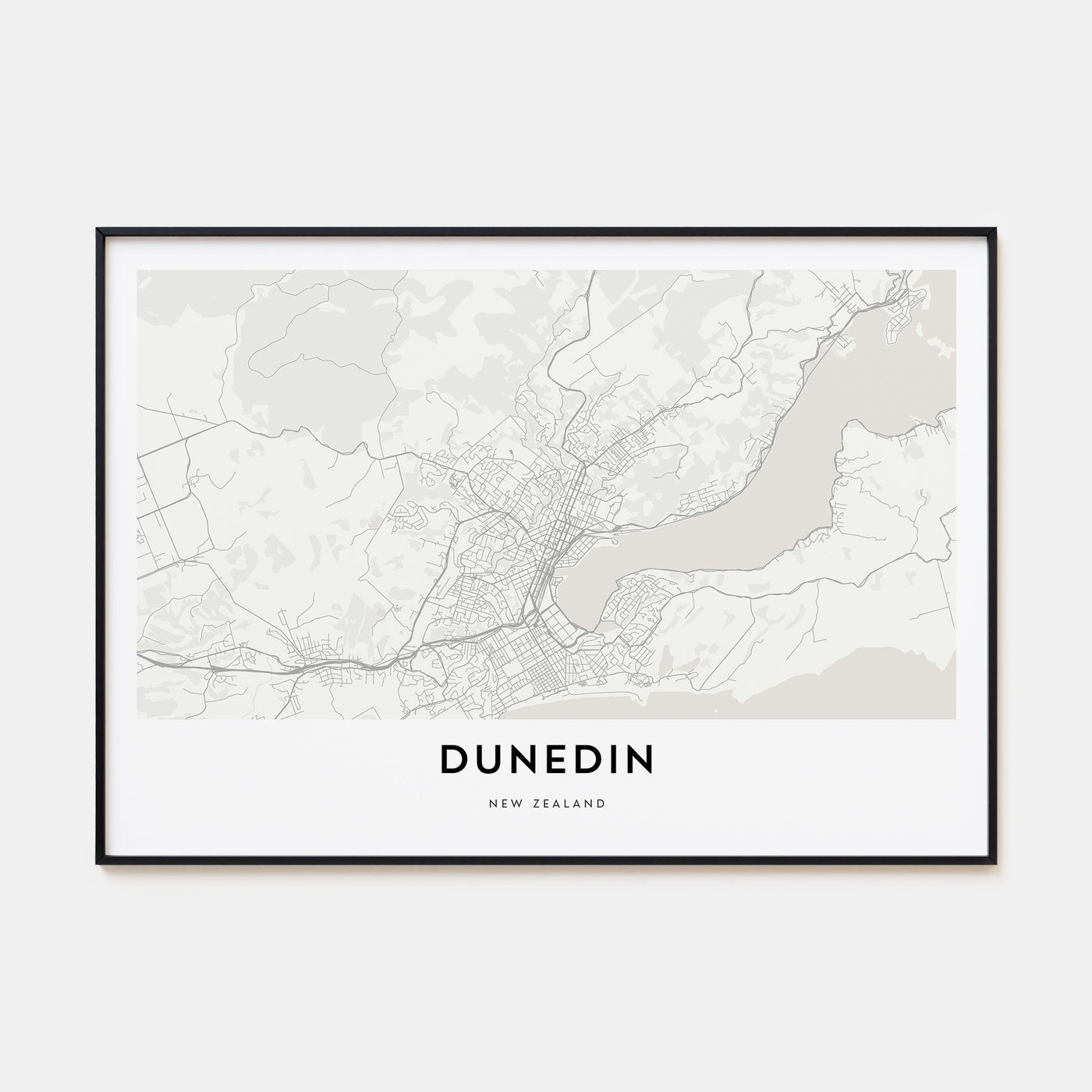 Dunedin Map Landscape Poster
