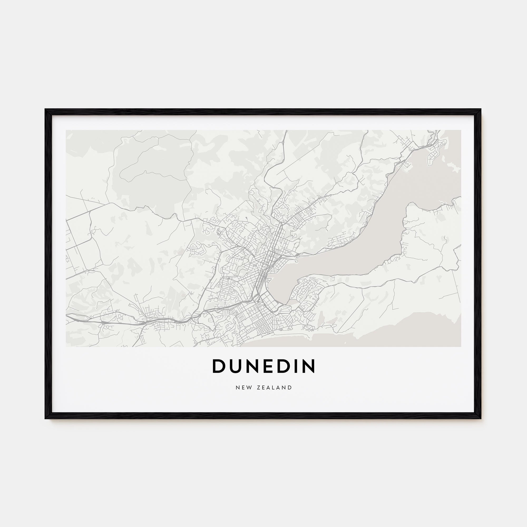 Dunedin Map Landscape Poster