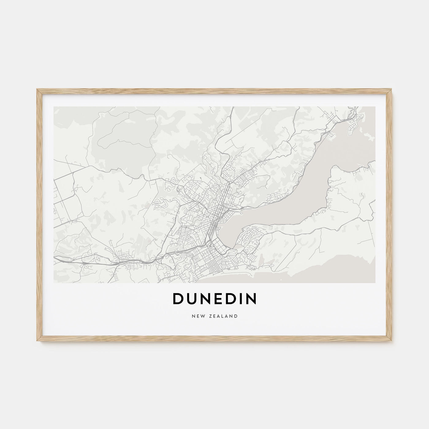 Dunedin Map Landscape Poster