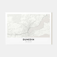 Dunedin Map Landscape Poster