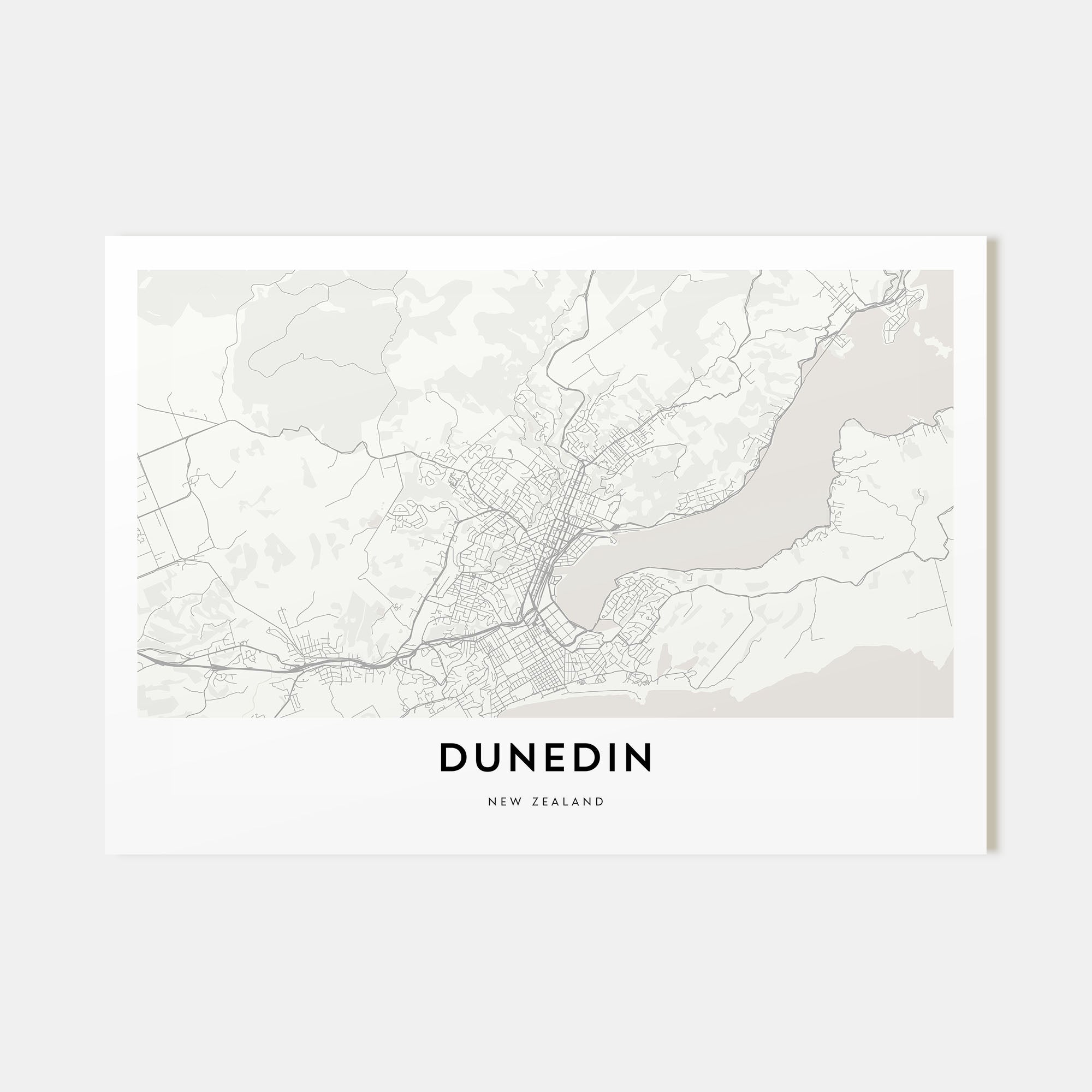 Dunedin Map Landscape Poster