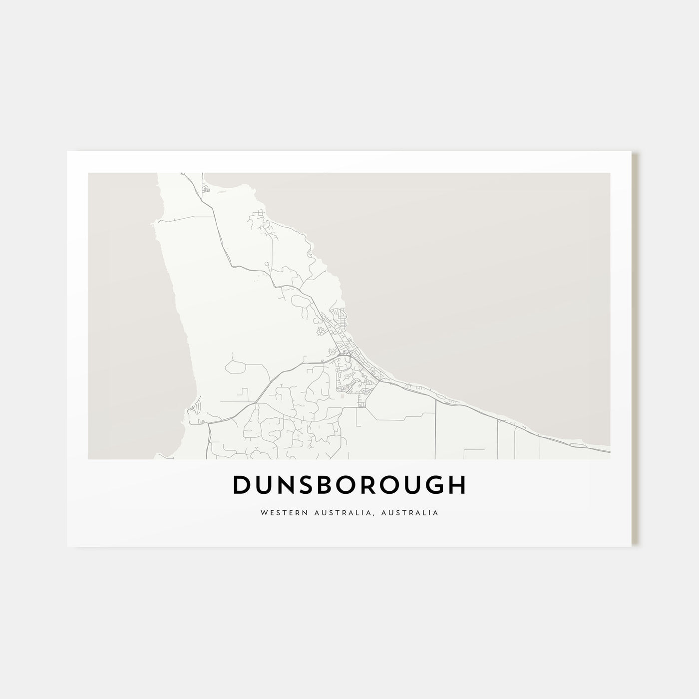 Dunsborough Map Landscape Poster