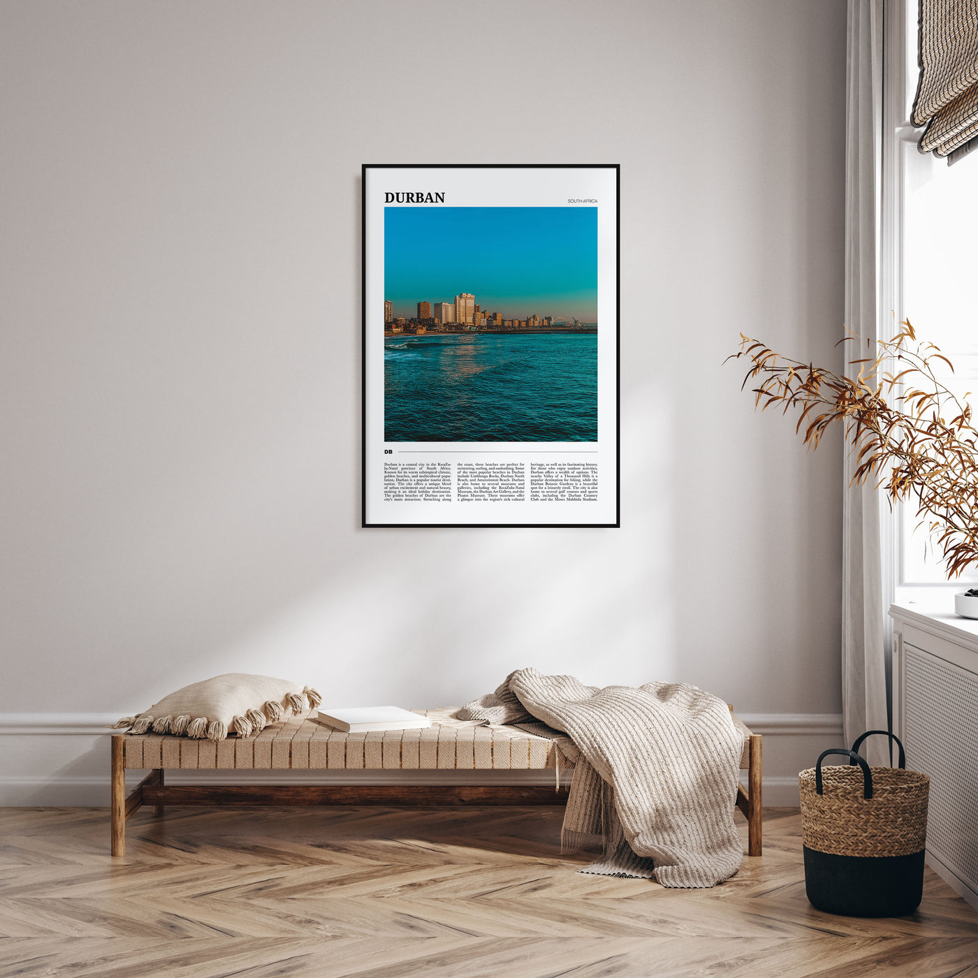 Durban Travel Color Poster