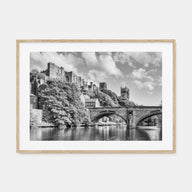 Durham, England Landscape B&W Poster
