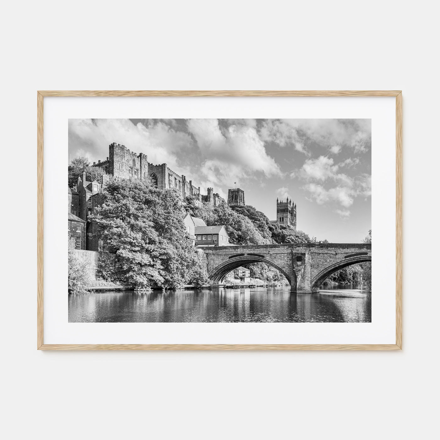 Durham, England Landscape B&W Poster