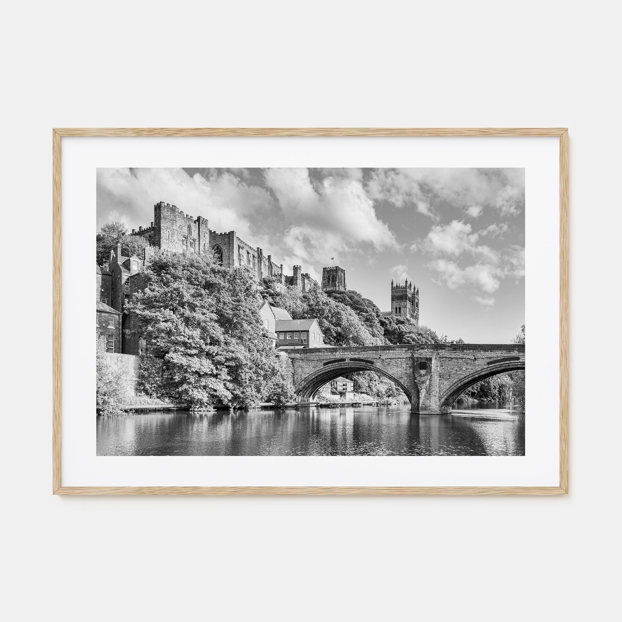 Durham, England Landscape B&W Poster