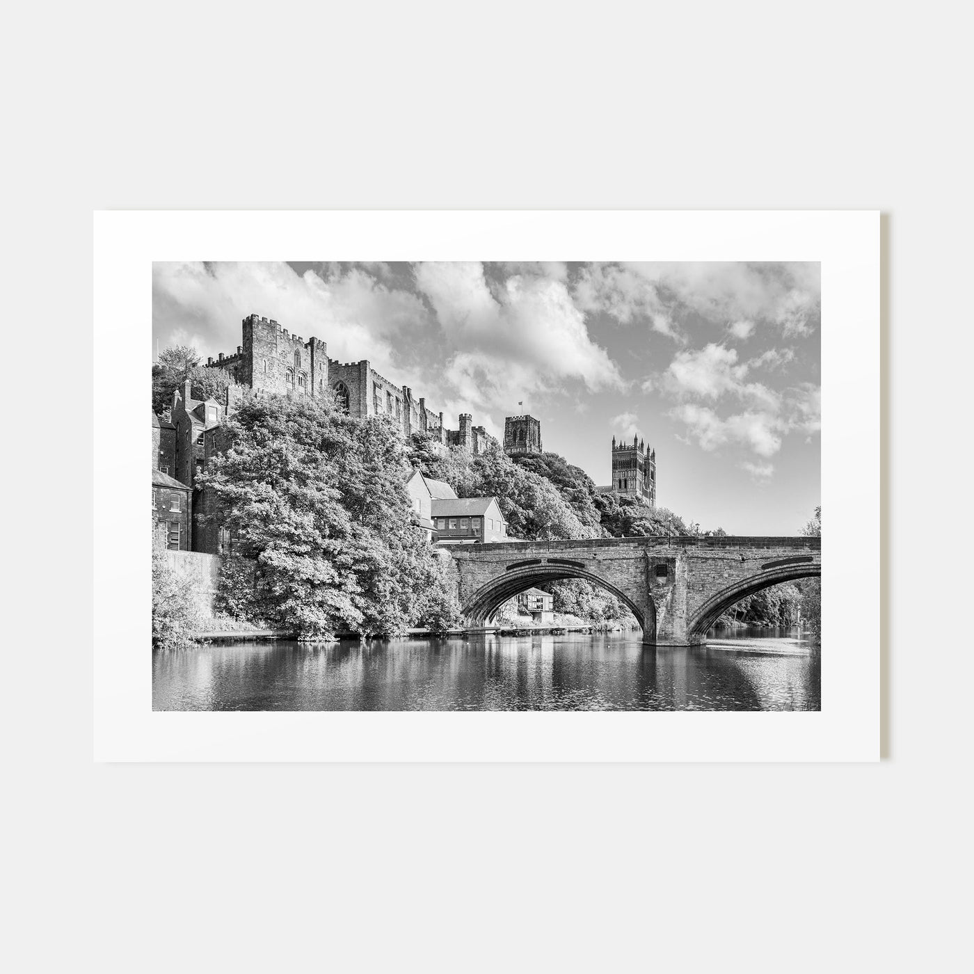 Durham, England Landscape B&W Poster