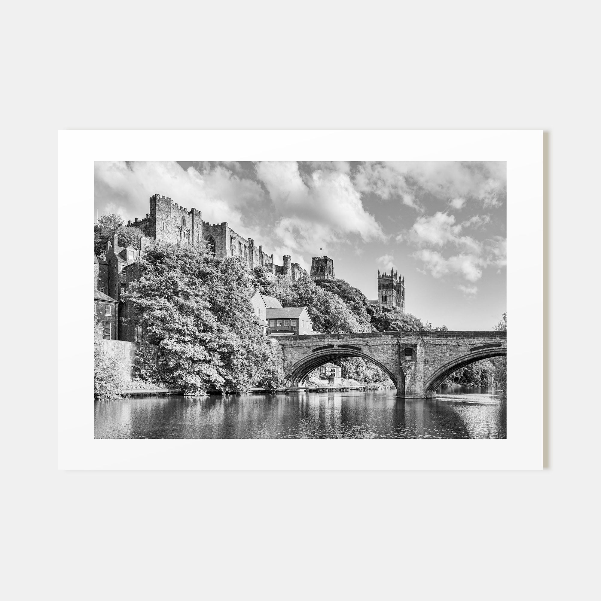 Durham, England Landscape B&W Poster