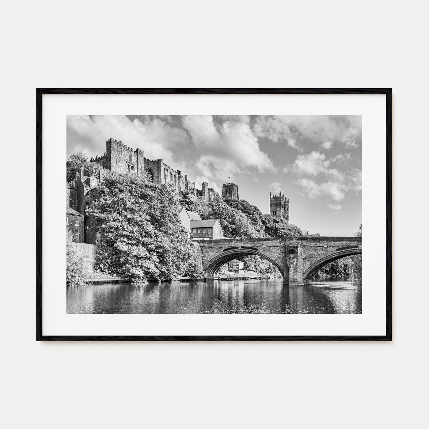 Durham, England Landscape B&W Poster
