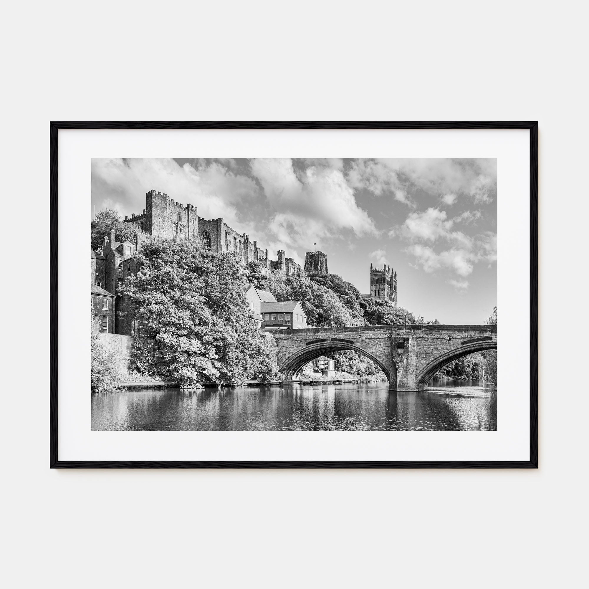 Durham, England Landscape B&W Poster
