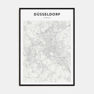 Düsseldorf Map Portrait Poster