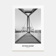 Düsseldorf Portrait B&W No 1 Poster