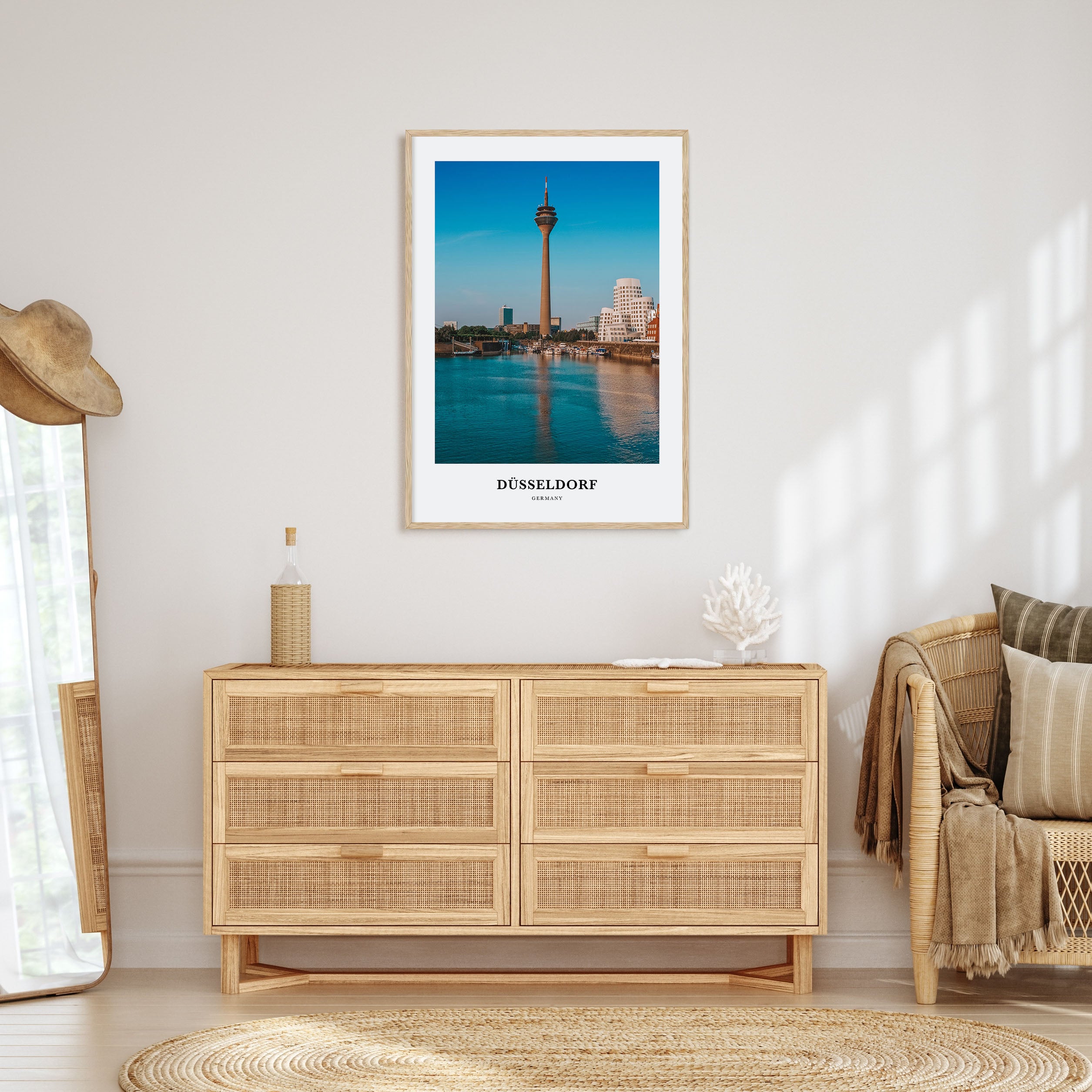 Düsseldorf Portrait Color Poster