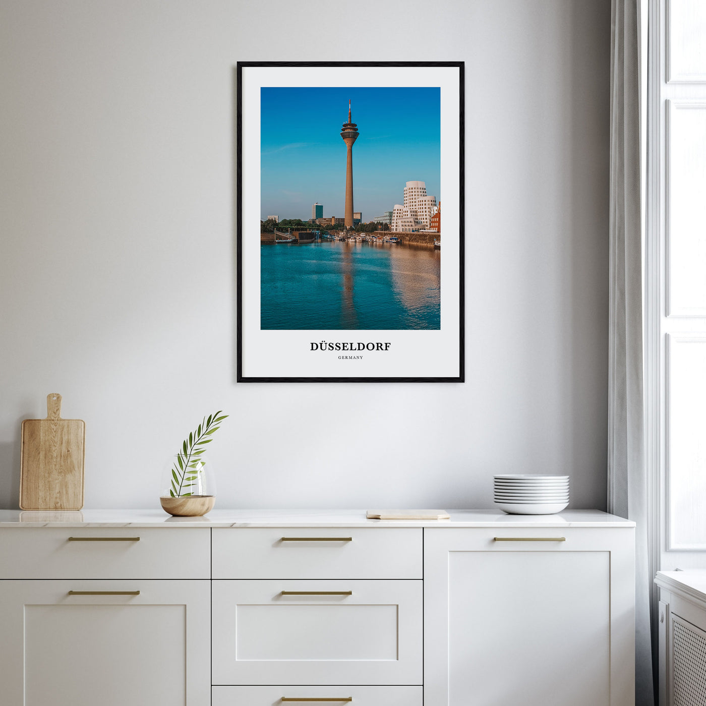 Düsseldorf Portrait Color Poster