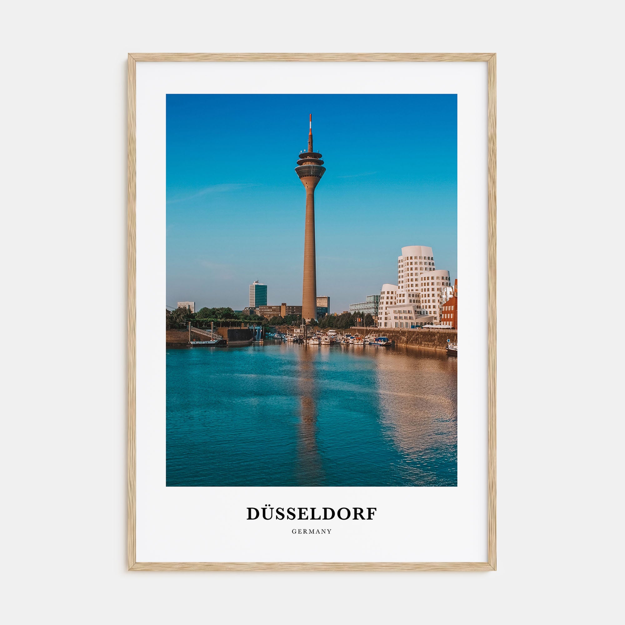 Düsseldorf Portrait Color Poster