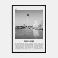 Düsseldorf Travel B&W No 1 Poster