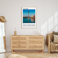Düsseldorf Travel Color Poster