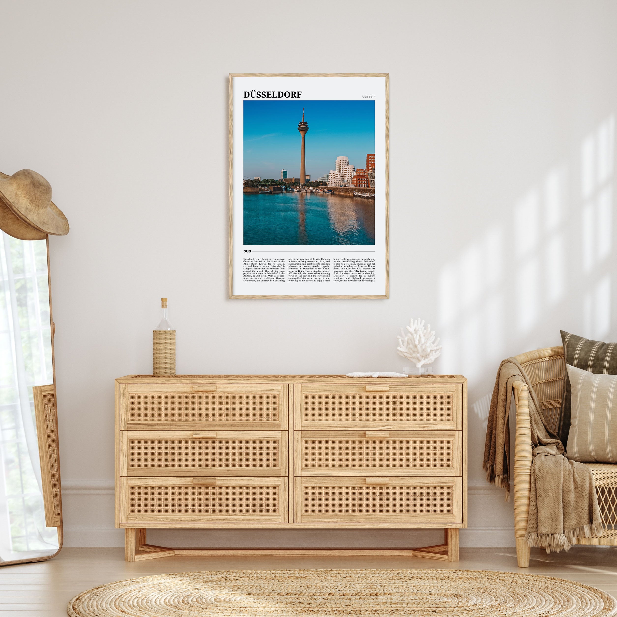Düsseldorf Travel Color Poster