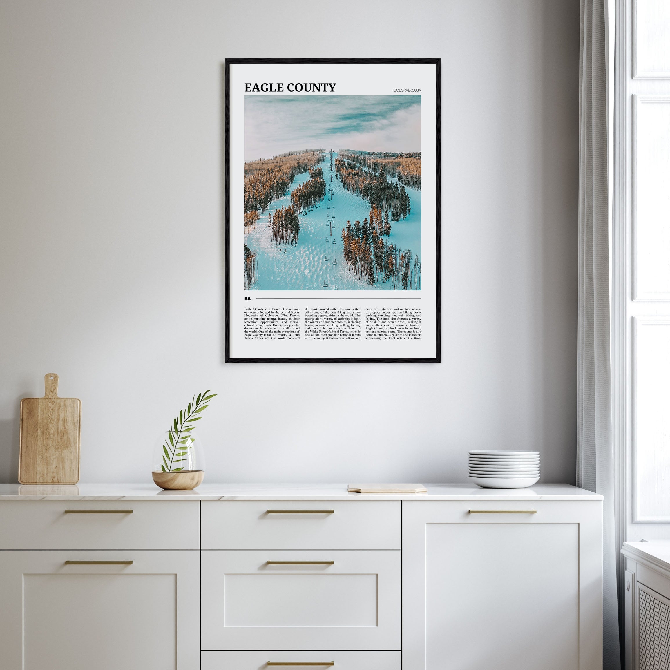 Eagle County Travel Color Poster