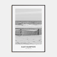 East Hampton Portrait B&W Poster