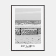 East Hampton Portrait B&W Poster