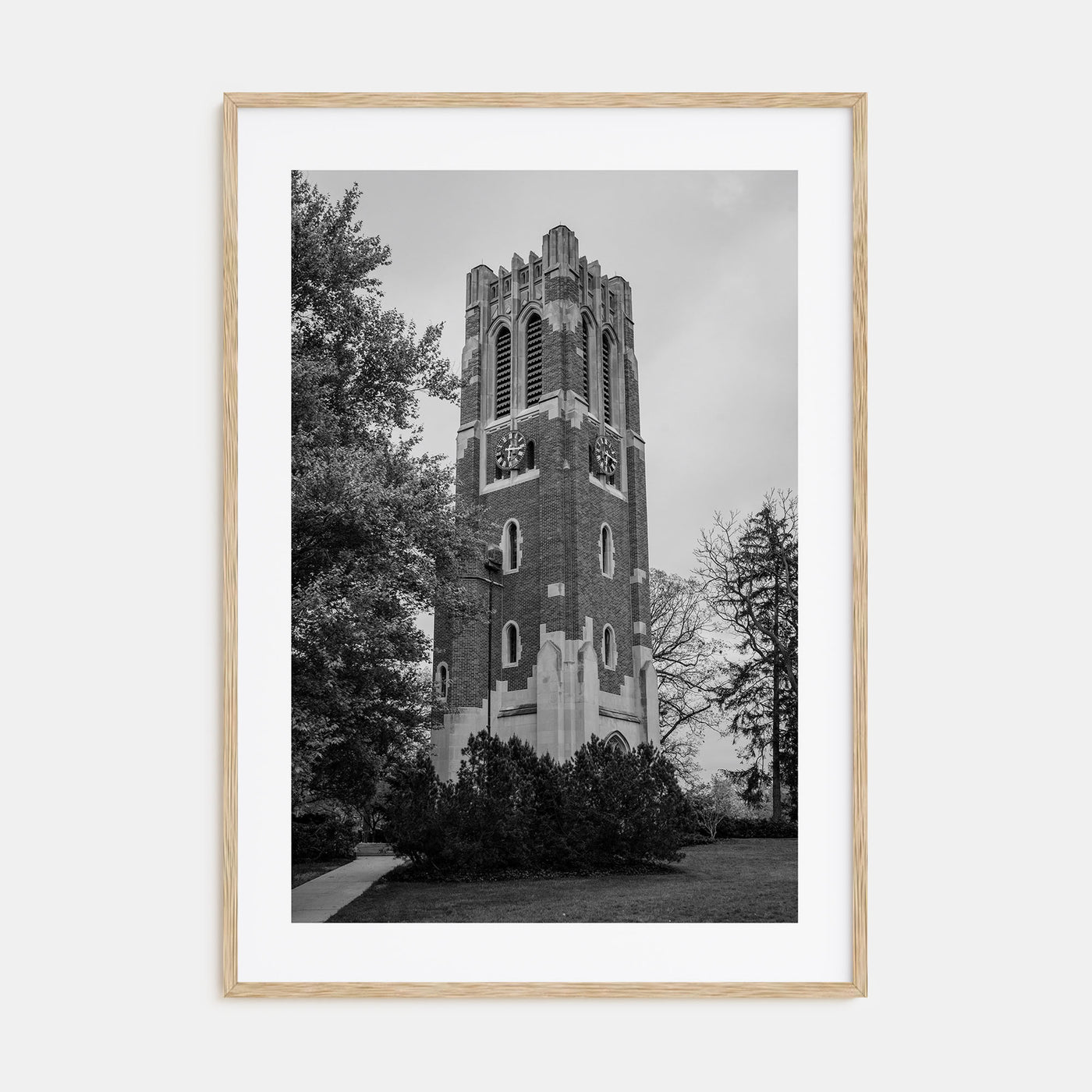 East Lansing Photo B&W Poster
