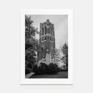East Lansing Photo B&W Poster