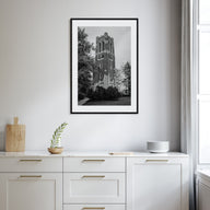 East Lansing Photo B&W Poster
