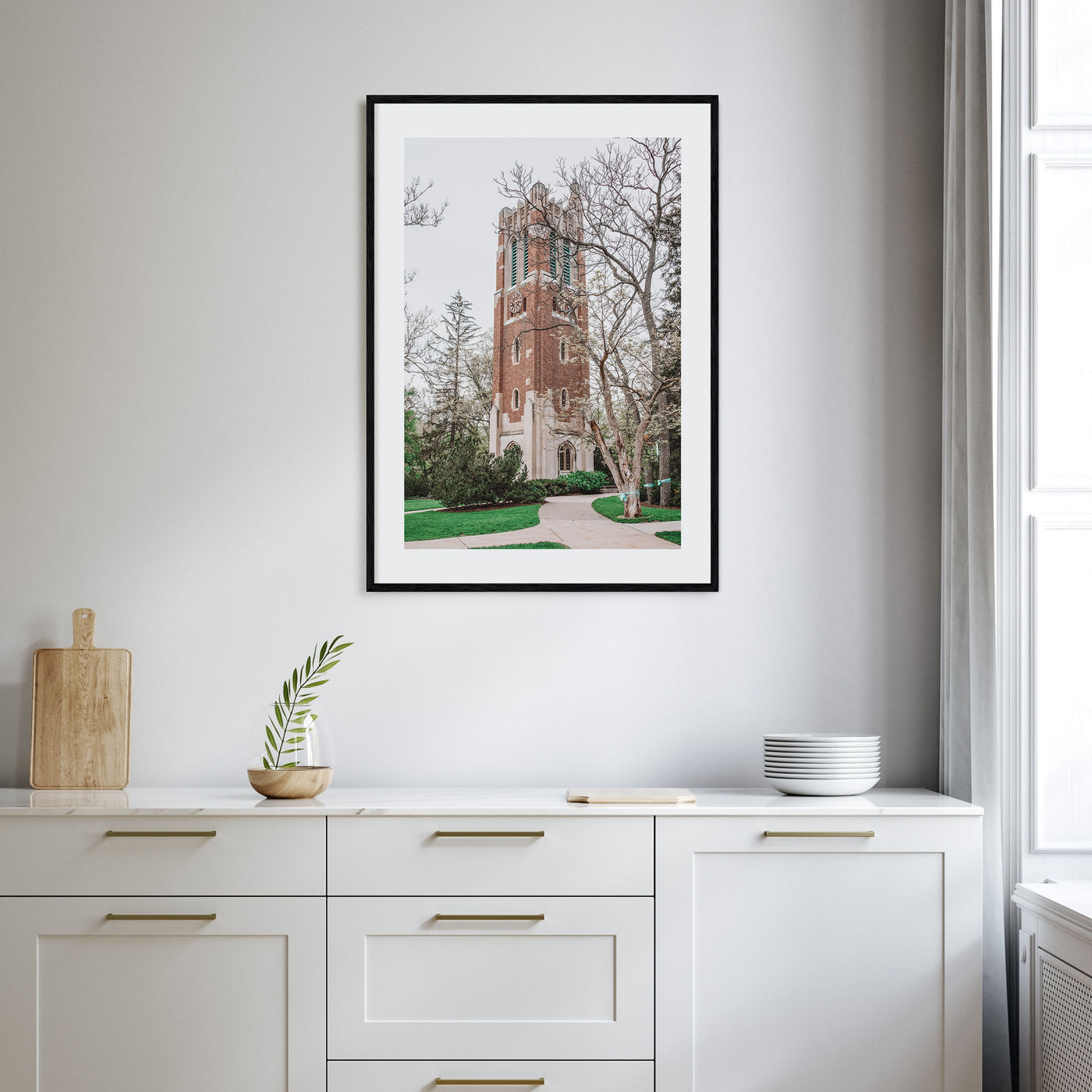 East Lansing Photo Color Poster