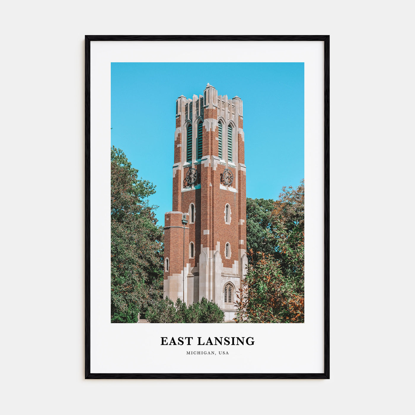 East Lansing Portrait Color Poster