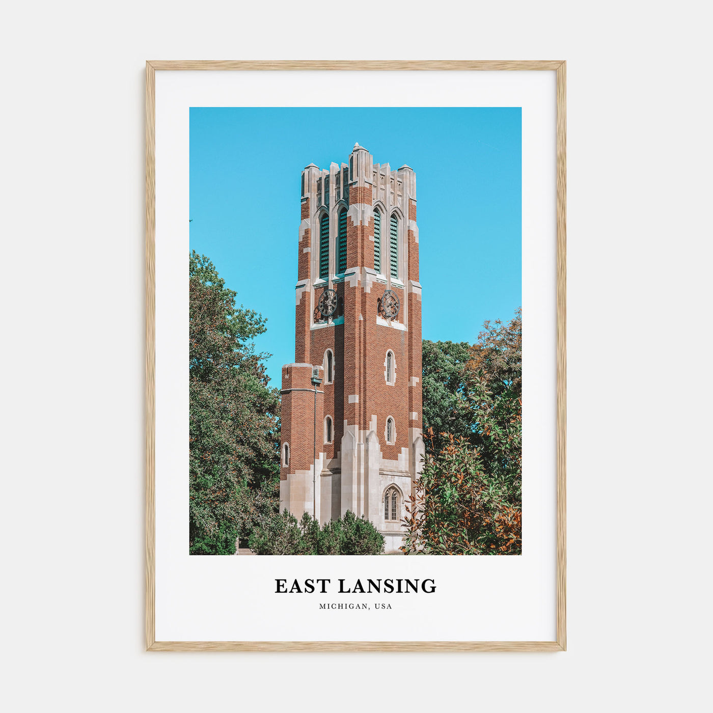 East Lansing Portrait Color Poster
