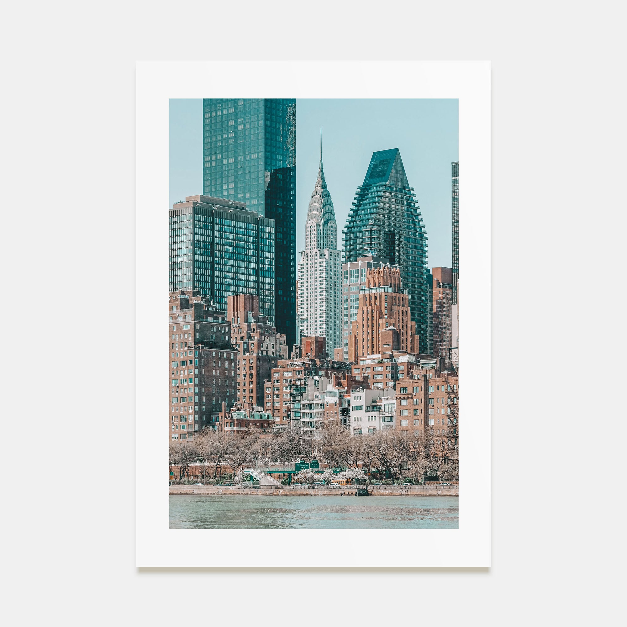 East River Roosevelt Island Photo Color Poster