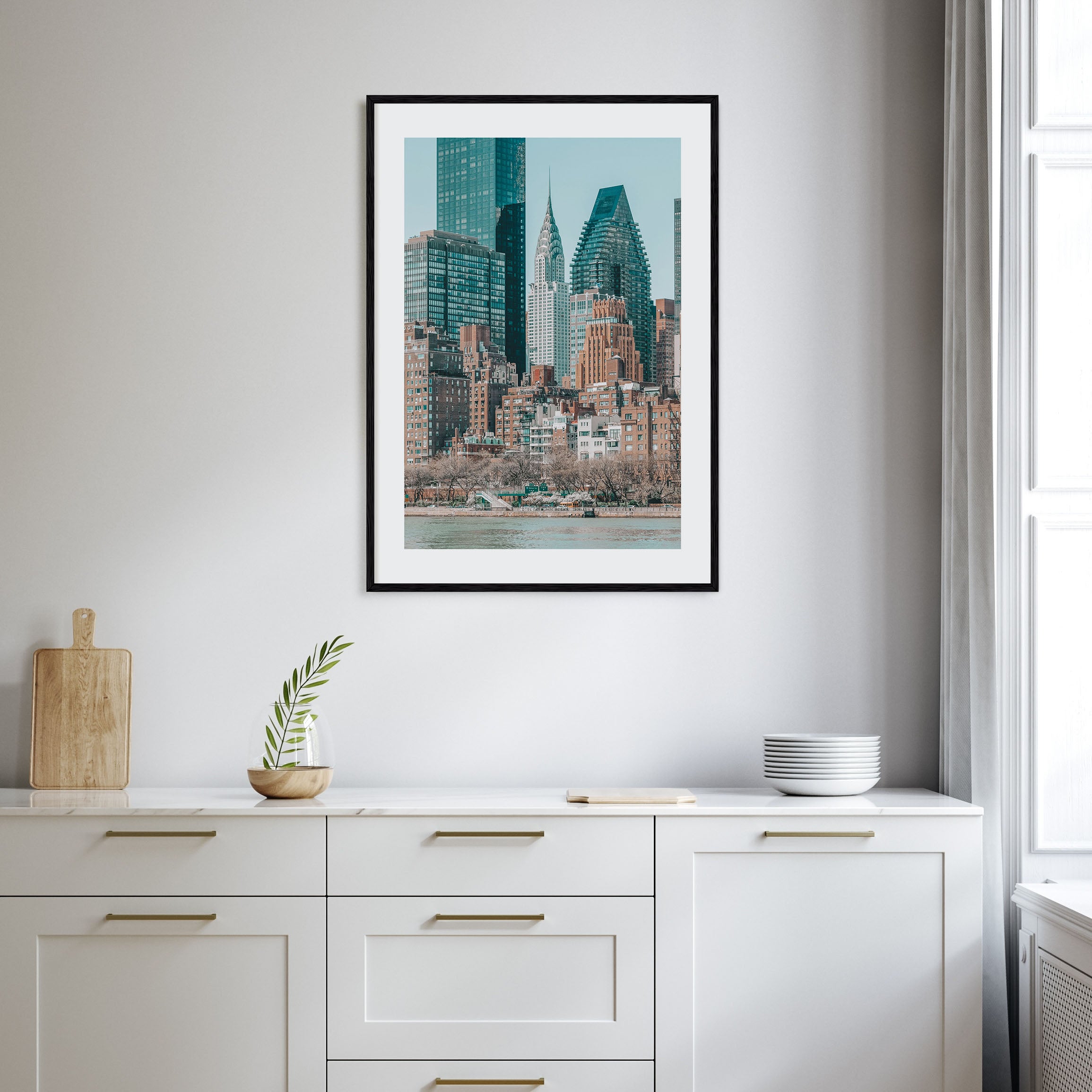 East River Roosevelt Island Photo Color Poster