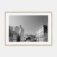 East Village, New York Landscape B&W Poster